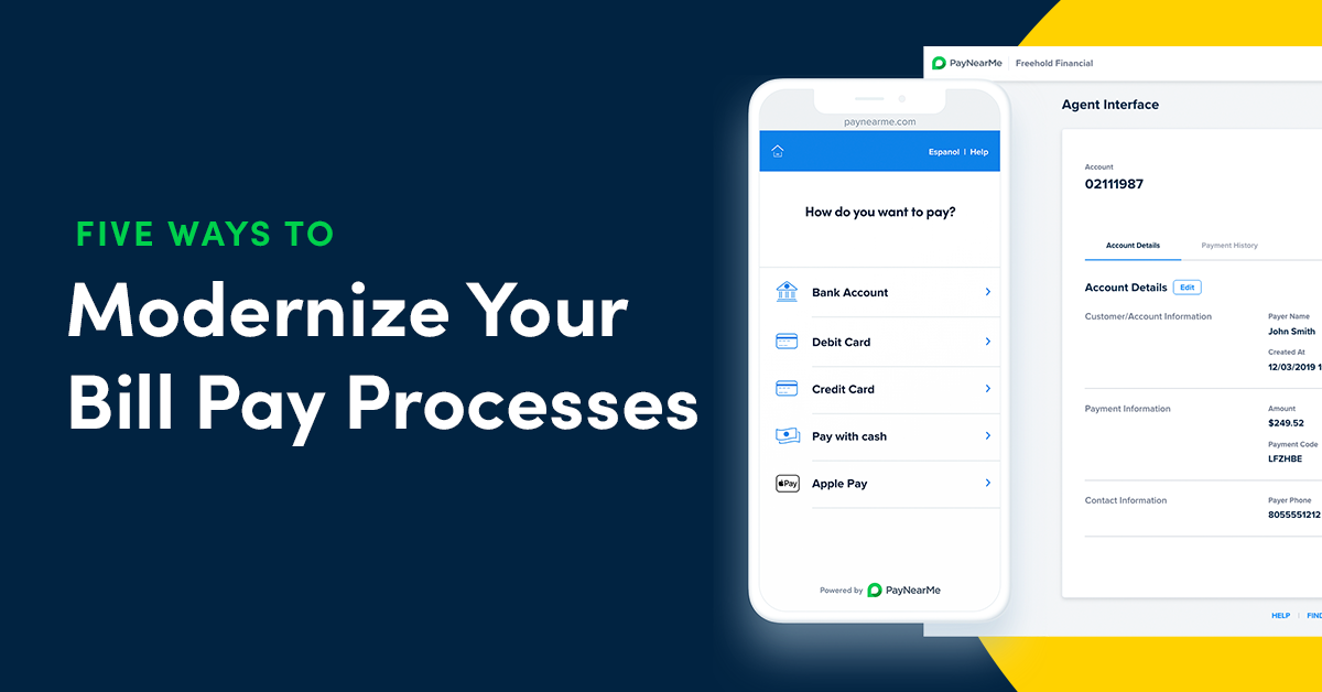 Five Ways to Modernize Your Bill Pay Processes